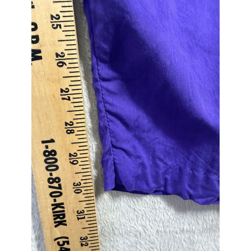 A.B. Lambdin Pants Women Large Purple Vintage Retro High Waist Rayon Trousers - Picture 6 of 8